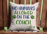 It's The Dog's Home Throw Pillow Cover