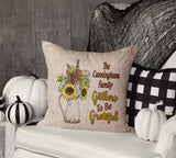 Gather to be Grateful Throw Pillow Cover