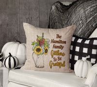 Gather to be Grateful Throw Pillow Cover