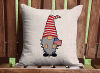 Patriotic Gnomes Throw Pillow Cover