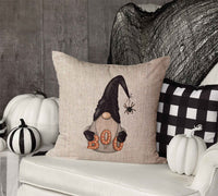 Halloween Gnome Throw Pillow Cover