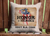 Honor Our Heroes Throw Pillow Cover