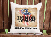 Honor Our Heroes Throw Pillow Cover