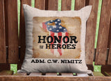 Honor Our Heroes Throw Pillow Cover