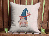 Independence Gnomes Throw Pillow Cover