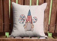 Independence Gnomes Throw Pillow Cover