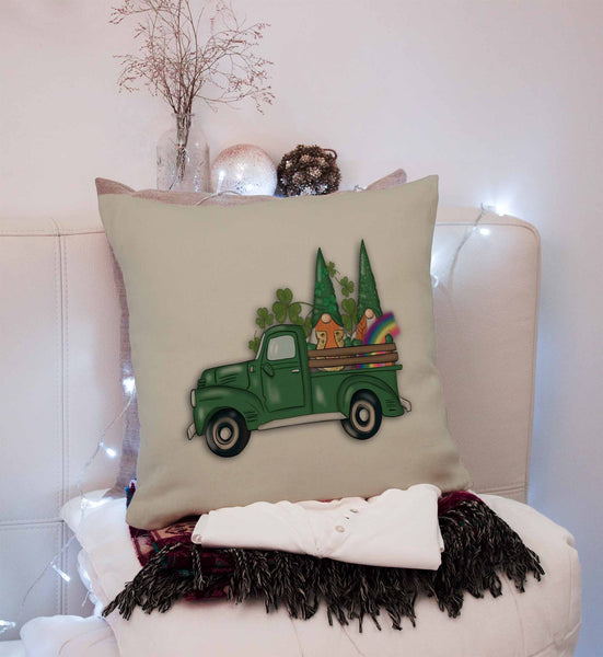 Lucky Gnomes Throw Pillow Cover