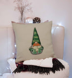 Lucky Gnomes Throw Pillow Cover