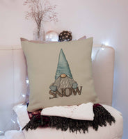 Noel Gnome Throw Pillow Cover