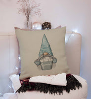 Noel Gnome Throw Pillow Cover