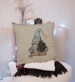 Noel Gnome Throw Pillow Cover