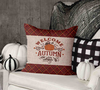 Perfectly Plaid Fall Throw Pillow Cover