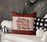 Perfectly Plaid Fall Throw Pillow Cover