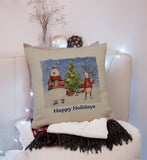 Snow Much Fun Throw Pillow Cover