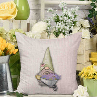 Spring Gnomes Throw Pillow Cover