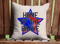 Patriotic Star Throw Pillow Cover