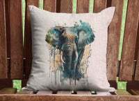 Watercolor Wildlife Pillows Throw Pillow Cover