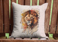 Watercolor Wildlife Pillows Throw Pillow Cover