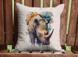 Watercolor Wildlife Pillows Throw Pillow Cover