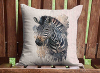 Watercolor Wildlife Pillows Throw Pillow Cover