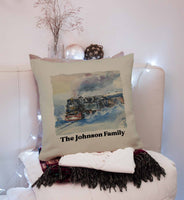 Magic Winter Throw Pillow Cover