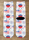 Americana Fun Crew Socks