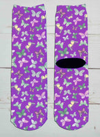 Butterfly Fun Crew Socks