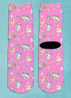 Spring Gardening Fun Crew Socks