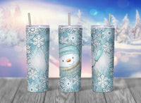 Winter Fun Skinny Travel Tumbler