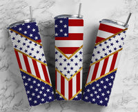 Americana Skinny Travel Tumbler