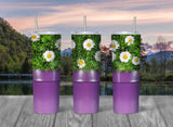 Flower Pots Skinny Travel Tumbler