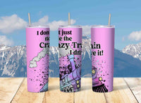 Sarcastic Mom Skinny Travel Tumbler