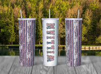 Tattered -N- Torn Skinny Travel Tumbler