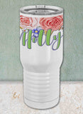 Blissful Blossoms Proper Travel Tumbler