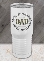 Brave Dad Proper Travel Tumbler