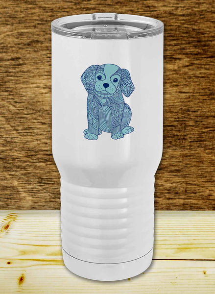 Mandala Dogs Proper Travel Tumbler