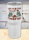 Summer Livin' Camp Proper Travel Tumbler