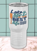 Summer Livin' Lake Proper Travel Tumbler