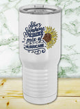 Sunflower Blue Proper Travel Tumbler