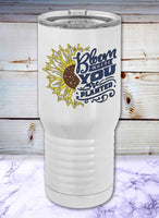 Sunflower Blue Proper Travel Tumbler