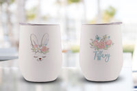 Spring Bunny Personalized Stemless Wine Tumbler