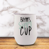 Adult Sippy Cup Personalized Stemless Wine Tumbler