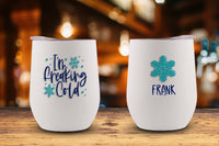 Snow Day Personalized Stemless Wine Tumbler