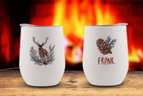 Winter Woodland Personalized Stemless Wine Tumbler