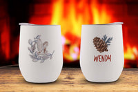 Winter Woodland Personalized Stemless Wine Tumbler