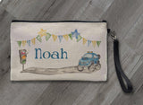 Crazy Cars Linen Zipper Bag