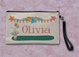 Funny Bunny Linen Zipper Bag