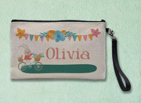 Funny Bunny Linen Zipper Bag