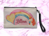 Unicorns Linen Zipper Bag