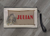 Wildlife Linen Zipper Bag